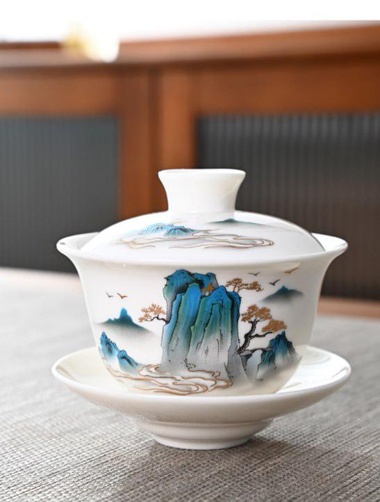 Набор для чайной церемонии Тысяча миль рек и гор на 4 персоны 8 предметов (30589715) - фото 4 Набор для чайной церемонии Тысяча миль рек и гор на 4 персоны 8 предметов (30589715) - фото 4