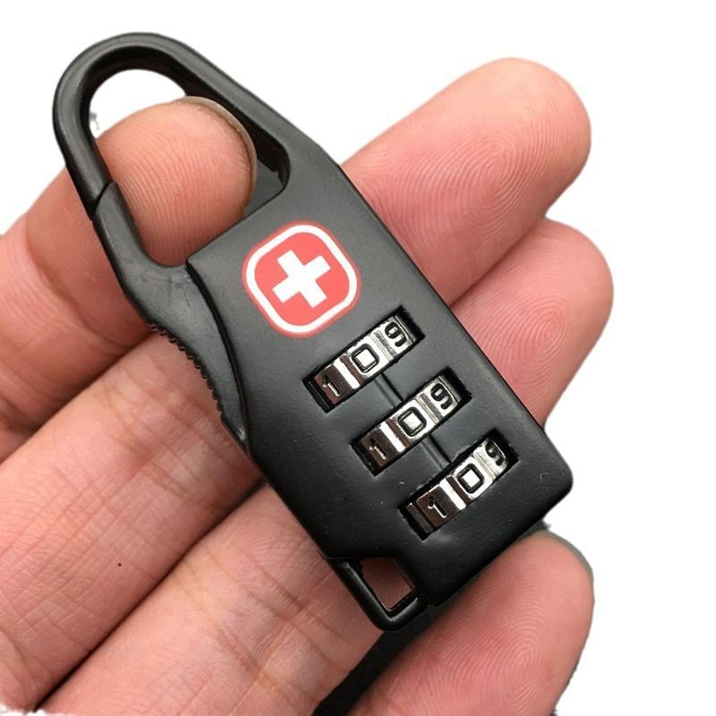 Замок навісний кодовий з тризначним шифром для валізи та рюкзака 57х22 мм Чорний (U9418) - фото 3 Замок навісний кодовий з тризначним шифром для валізи та рюкзака 57х22 мм Чорний (U9418) - фото 3