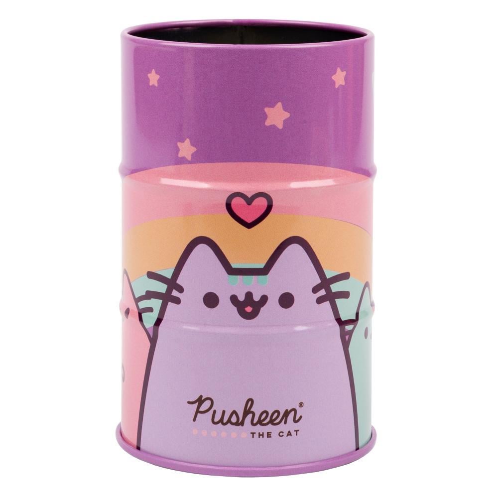 Стакан-подставка бочка YES Pusheen металл (470505)