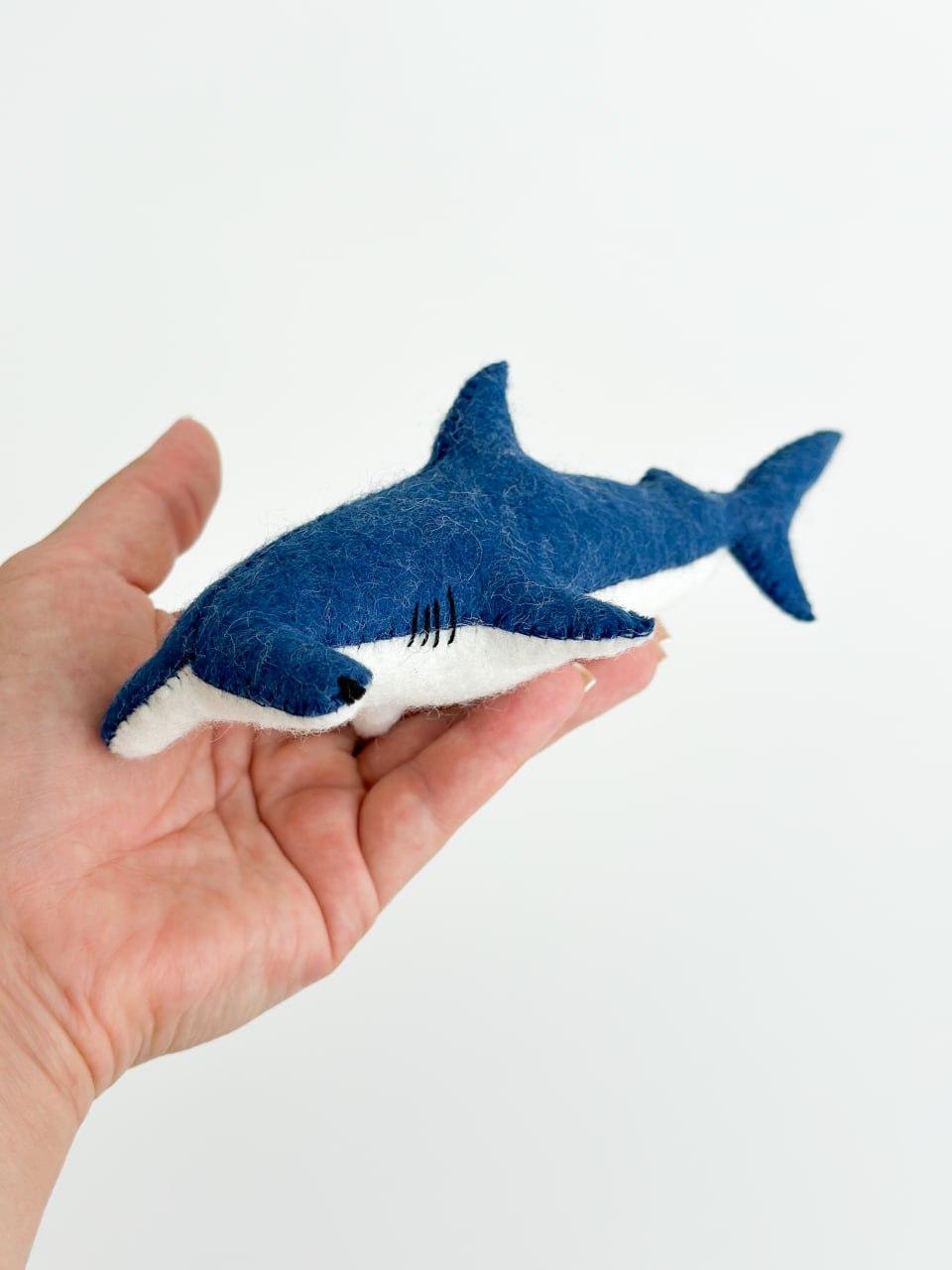 Мягкая игрушка фетровая акула-молот ручная работа (29472365) - фото 3 Мягкая игрушка фетровая акула-молот ручная работа (29472365) - фото 3
