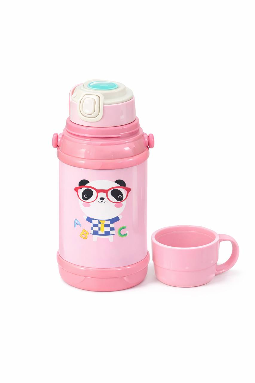 Термос-поилка детская с ремешком VF46 400 мл Розовый (2889707205)