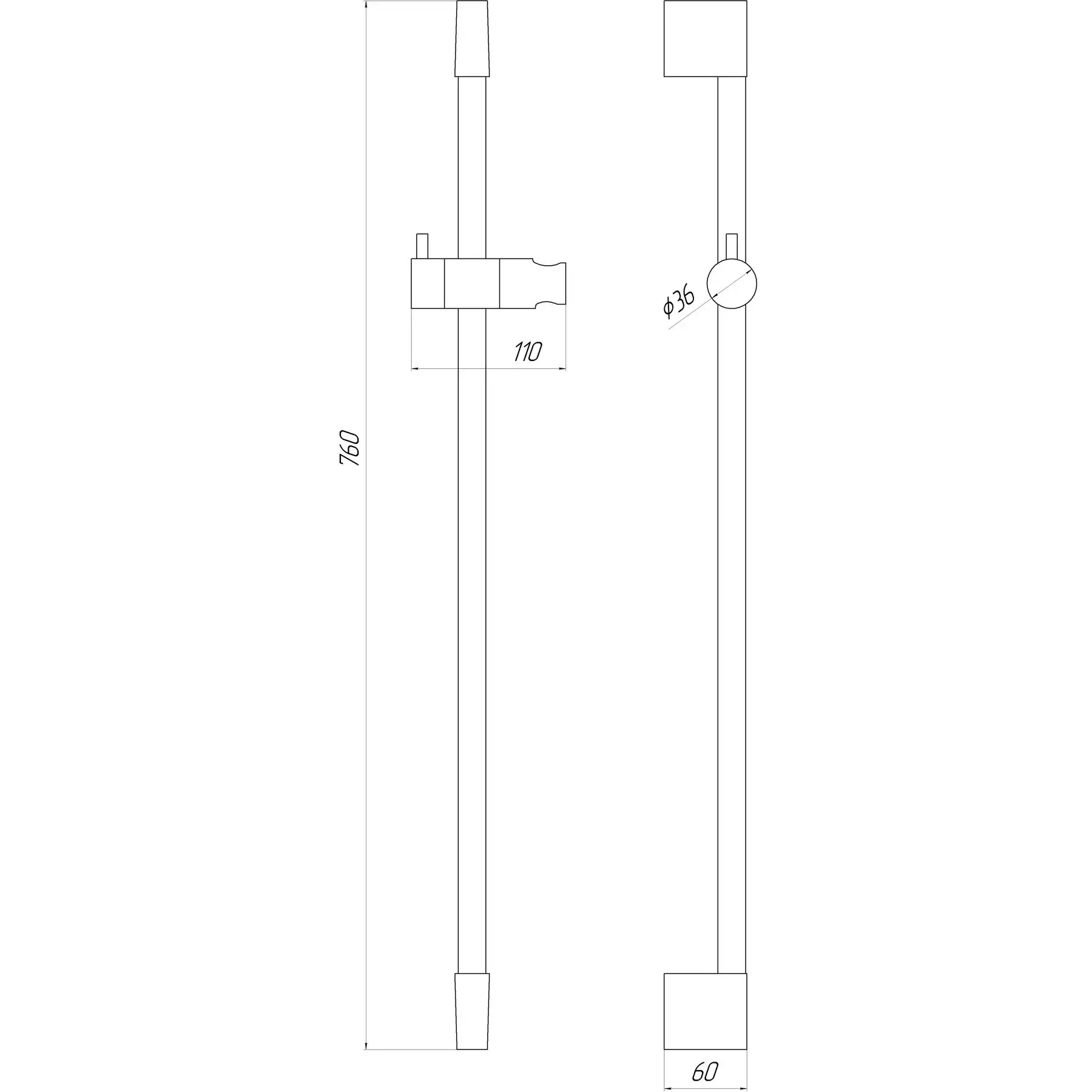 Стійка душова TOPAZ Sardinia TS-08107-BB (GSR-000022527) - фото 3 Стійка душова TOPAZ Sardinia TS-08107-BB (GSR-000022527) - фото 3