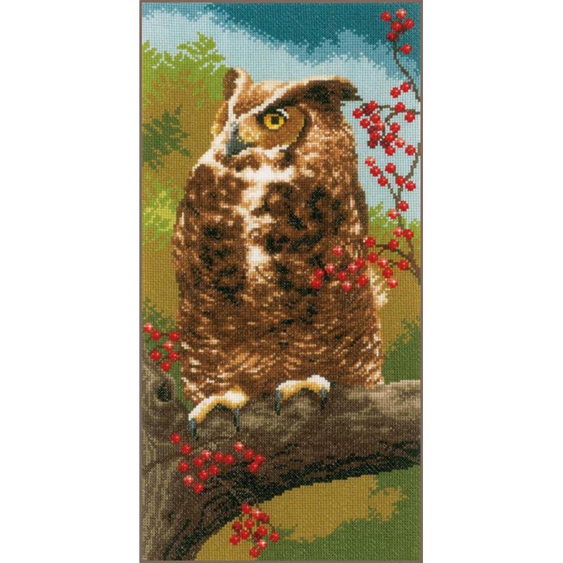 Набор для вышивания крестиком Vervaco PN-0164961 Owl in autumn (42447)