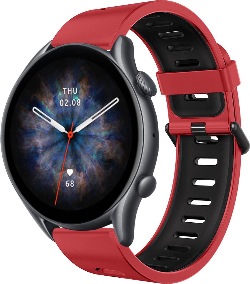 Ремешок Traf для Amazfit GTR 3 Red-Black (32537)