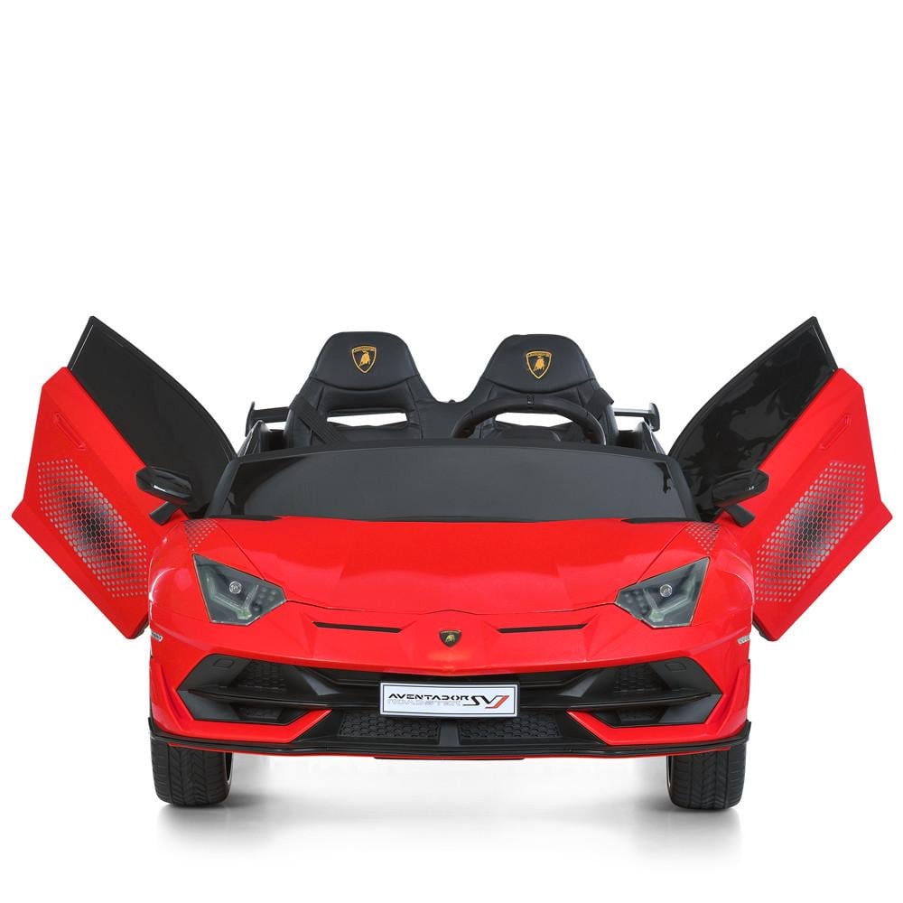 Детский электромобиль на аккумуляторе Lamborghini M 6026 двухместный с пультом р/у для детей 3-8 лет Красный (2592000057)