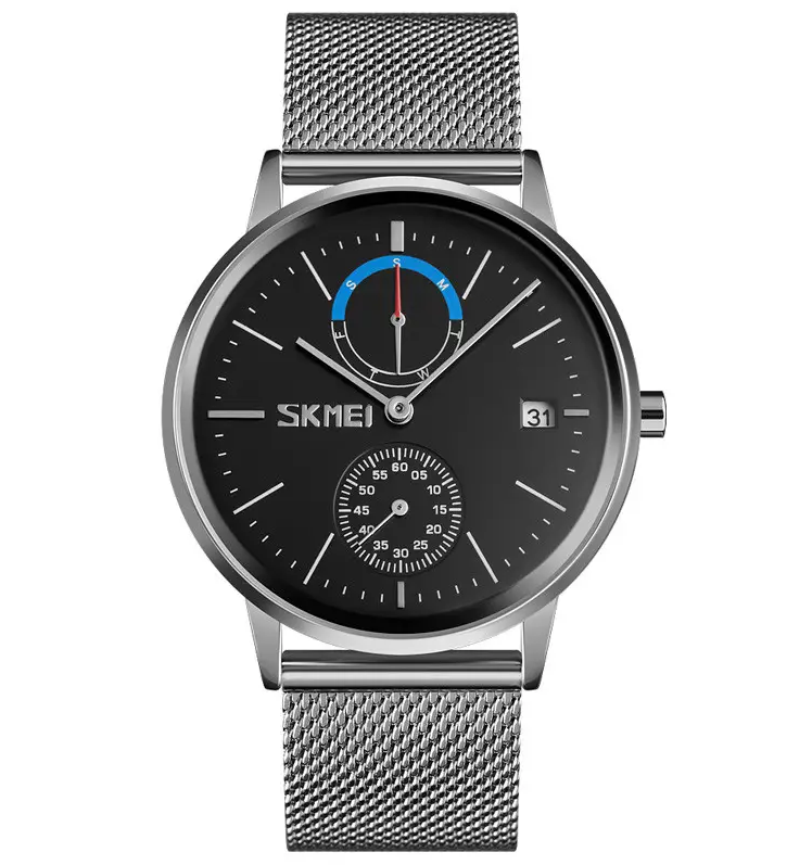 Часы наручные мужские Skmei 9182 Silver/Black (18400)