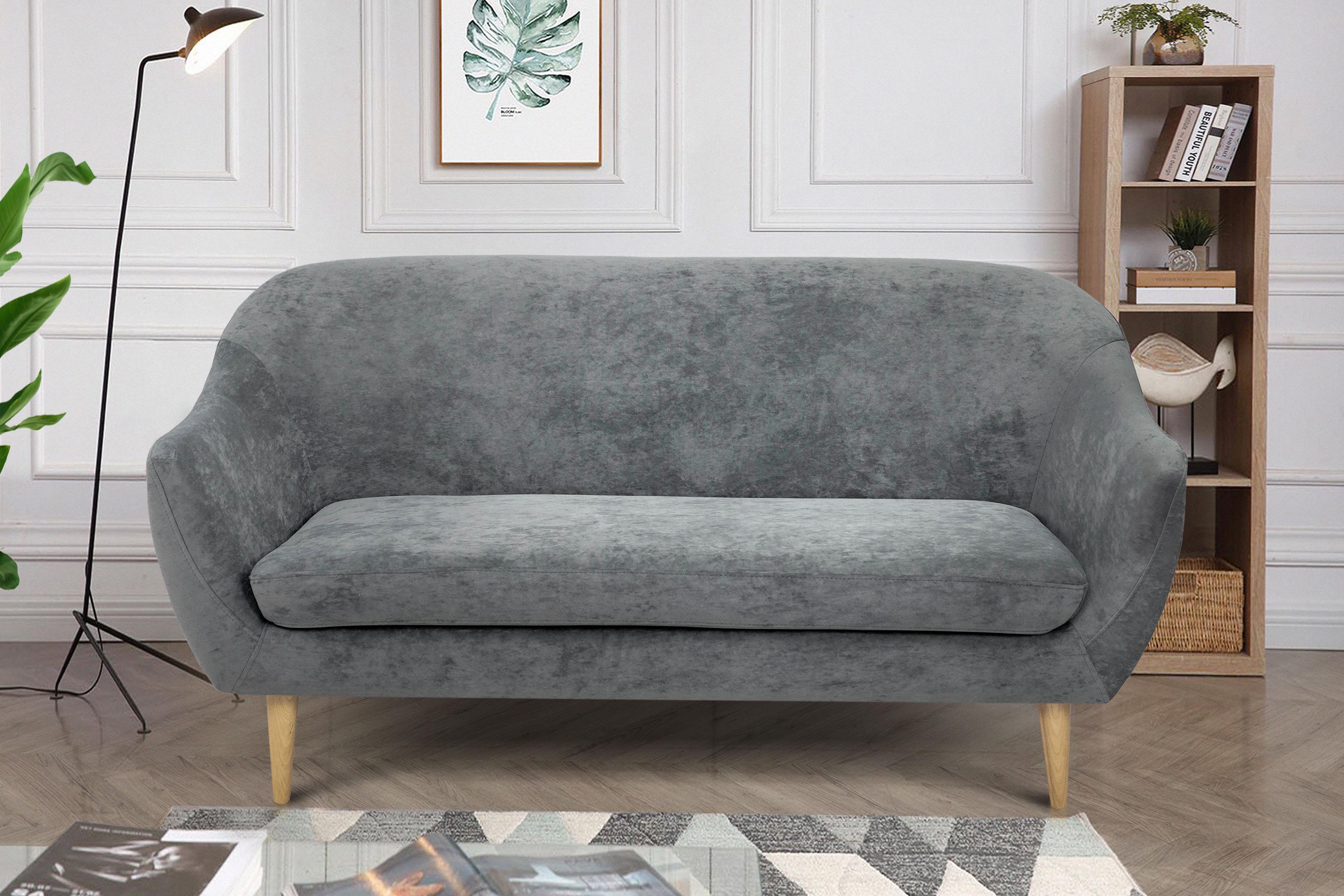 Диван раскладной Comfort Line Лагуна велюр Темно-серый (LGNG-048)