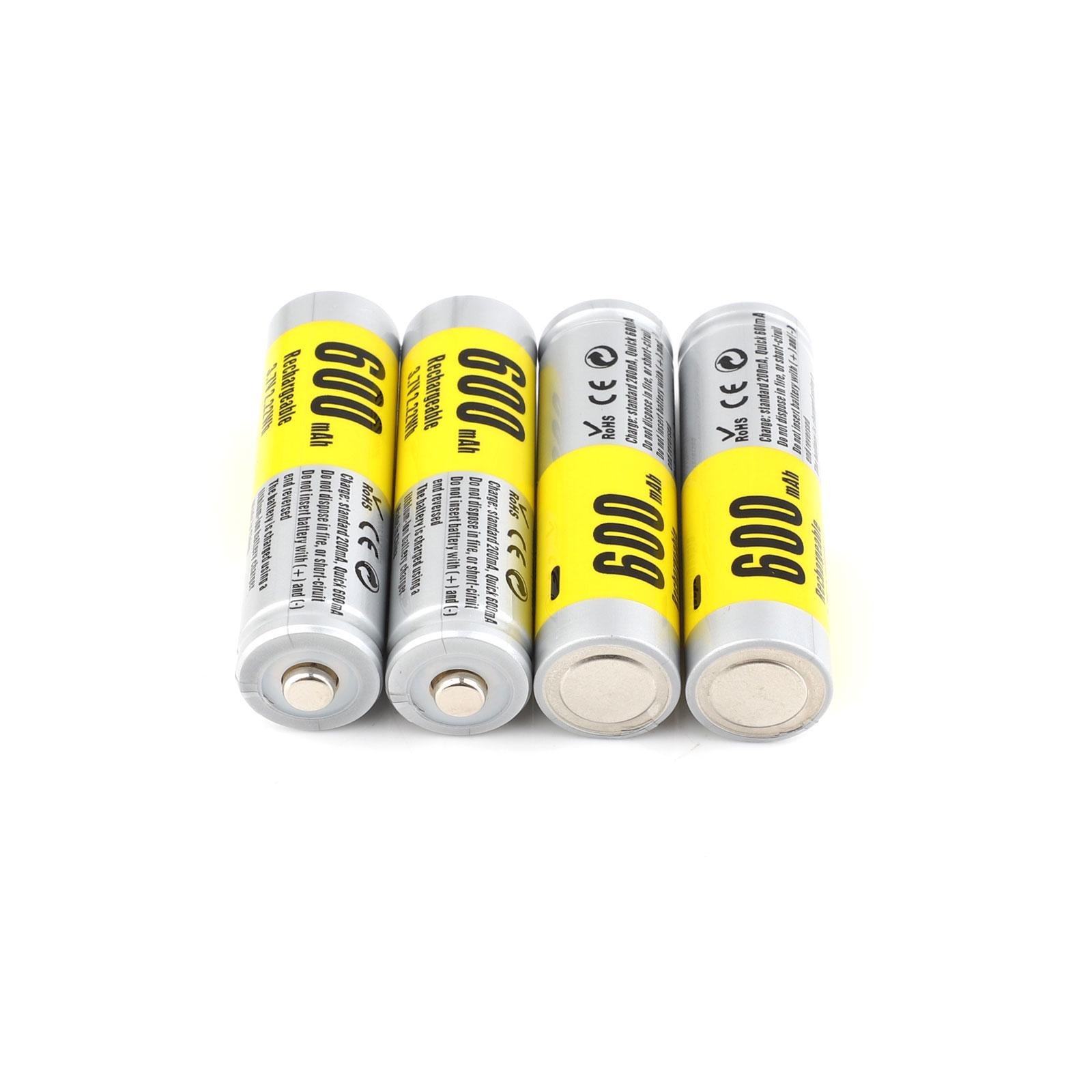 Акумулятор Soshine 14500/AA Li-Ion 14500-3,7-600 600 mAh 1,2A 4,2/3,7/3V Silver (25993668) - фото 4 Акумулятор Soshine 14500/AA Li-Ion 14500-3,7-600 600 mAh 1,2A 4,2/3,7/3V Silver (25993668) - фото 4