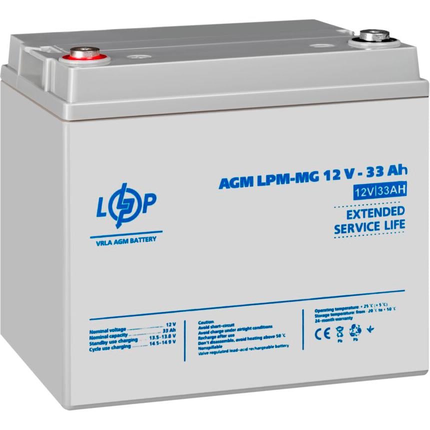 Акумулятор для ДБЖ LogicPower LPM-MG 12V/33 Ah (6558) - фото 4