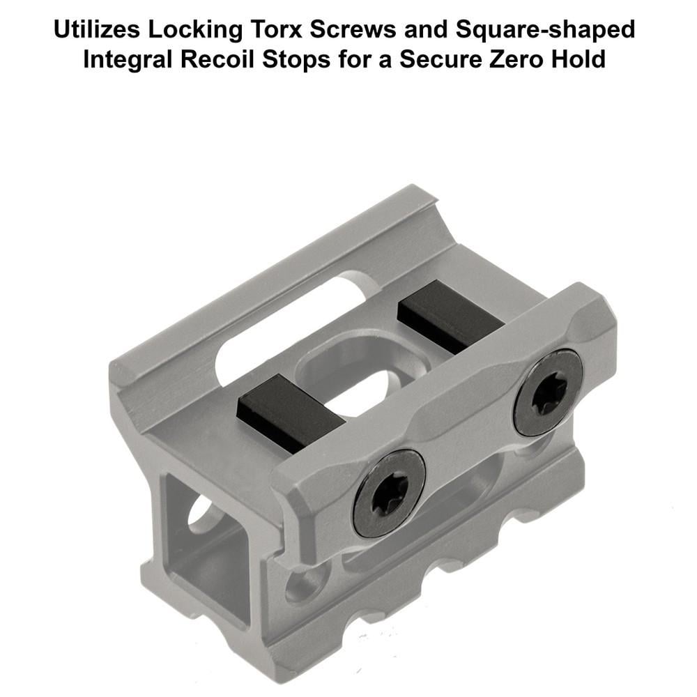 Компенсатор висоти Leapers UTG UNIVERSAL Weaver/Picatinny 40х21 мм (MT-RSX8S) - фото 7