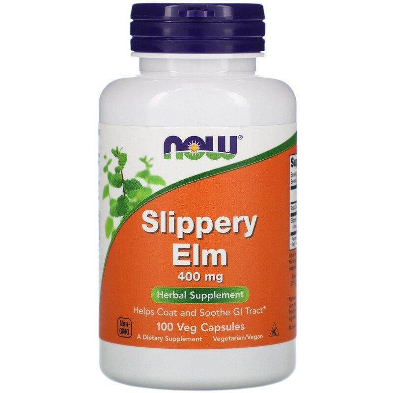 Скользкий вяз NOW Foods Slippery Elm 400 мг 100 капсул (980389282)