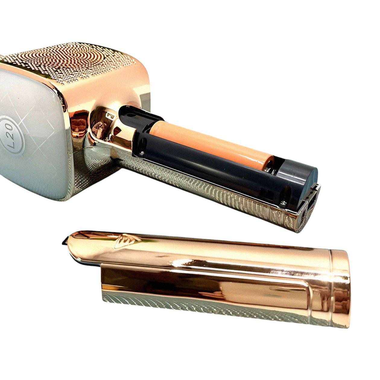 Караоке-микрофон L20-1 Bluetooth USB на аккумуляторе Розовый - фото 4 Караоке-микрофон L20-1 Bluetooth USB на аккумуляторе Розовый - фото 4