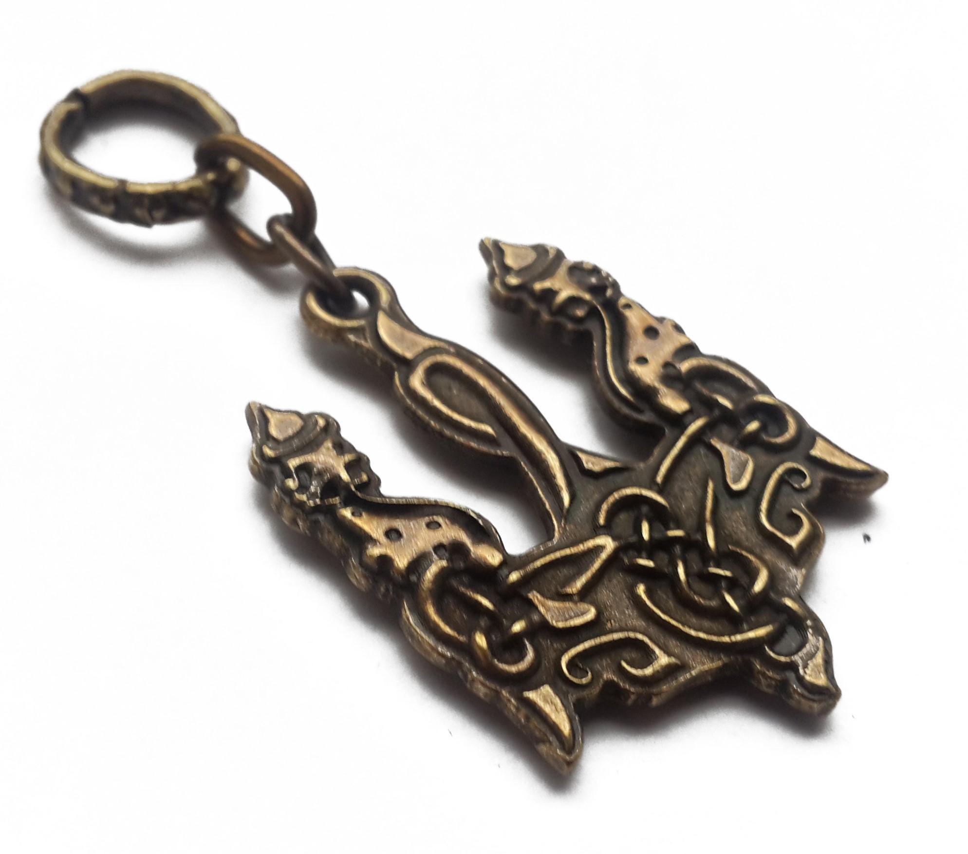 Кулон Трезубец Старославянский 22х32 мм Бронзовый Кулон Трезубец Старославянский 22х32 мм Бронзовый