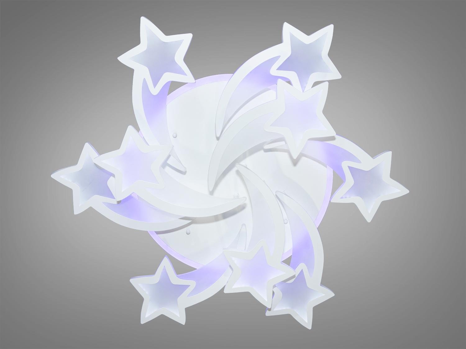 Люстра LED для дитячої кімнати Diasha з пультом 150W Білий (8163/6+3WH LED 3color dimmer)