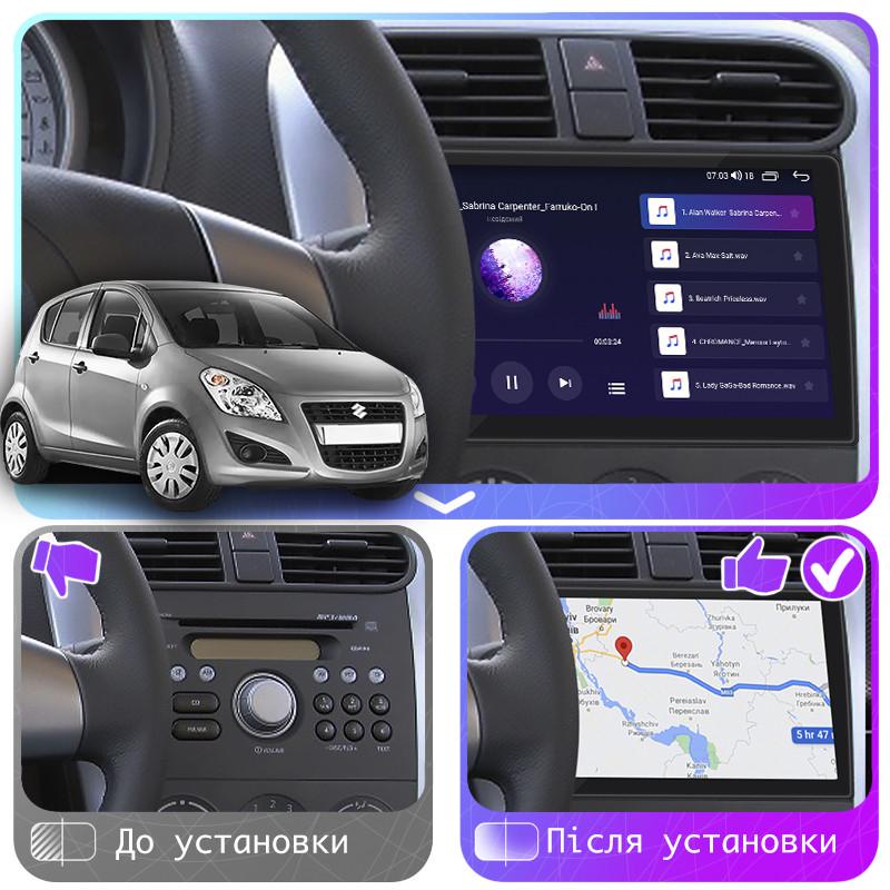 Магнитола штатная Lesko 9" для Suzuki Splash I 2008-2012 2/32Gb 4G Wi-Fi GPS Top Android - фото 3