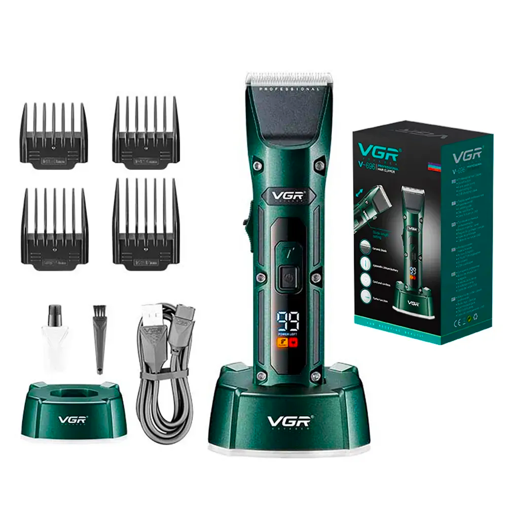 Машинка акумуляторна для стрижки з   насадками 4 шт.  (30475555)