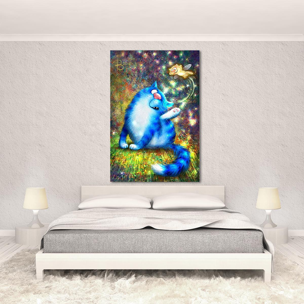 Модульная картина Котофеечка Левого Уха 1 модуль 50x75 см