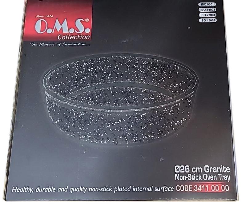 Форма для запекания выпечки O.M.S. Collection 3411 с гранитным покрытием 28 см 4,2 л Grey - фото 8 Форма для запекания выпечки O.M.S. Collection 3411 с гранитным покрытием 28 см 4,2 л Grey - фото 8