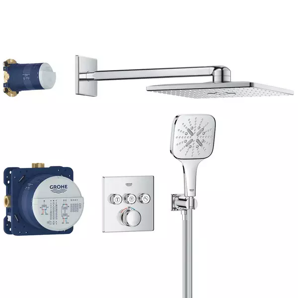 Душевая система скрытого монтажа Grohe Grohtherm SmartControl 34864000 на 3 выхода с термостатом (35624073)