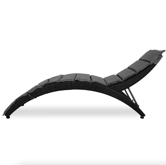 Шезлонг садовый Di Volio Ciampino Черно-графитовый (23853383) - фото 10 Шезлонг садовый Di Volio Ciampino Черно-графитовый (23853383) - фото 10