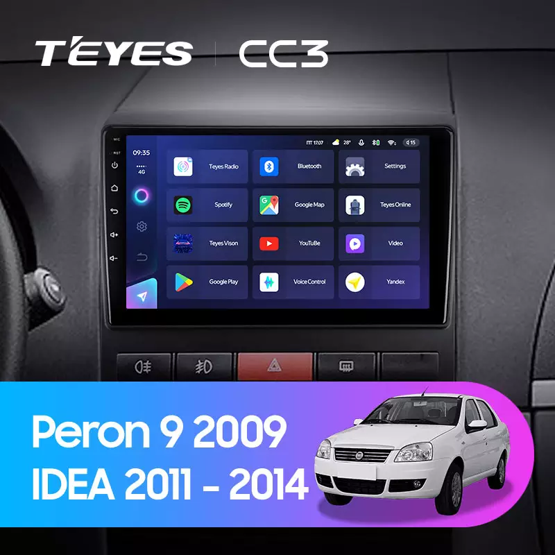 Автомагнітола штатна Teyes CC3 для Fiat Peron 9 2009/Idea 2011-2014 Android (1645380192) - фото 3