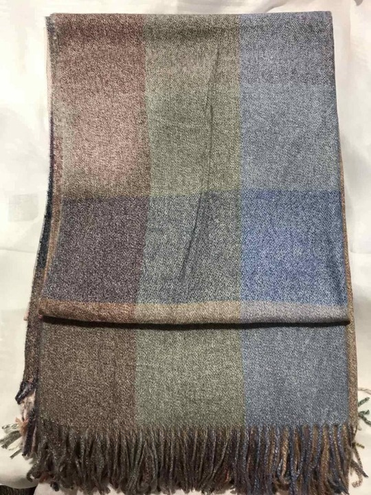 Шарф женский кашемировая клетка (ШарфКаш77)