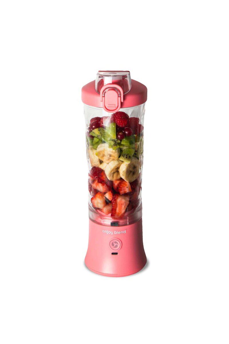 Блендер Enjoy Blend аккумуляторный 600 мл 150 Вт USB-C зарядка Розовый (621126) - фото 5 Блендер Enjoy Blend аккумуляторный 600 мл 150 Вт USB-C зарядка Розовый (621126) - фото 5