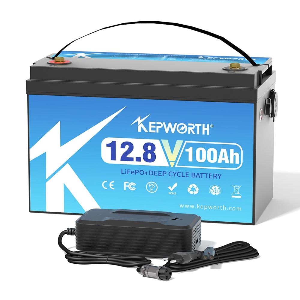 Акумулятор Kepworth LiFePO4 12V 100Ah 1280W 332 мм із зарядним пристроєм BMS (K12100332) - фото 2 Акумулятор Kepworth LiFePO4 12V 100Ah 1280W 332 мм із зарядним пристроєм BMS (K12100332) - фото 2