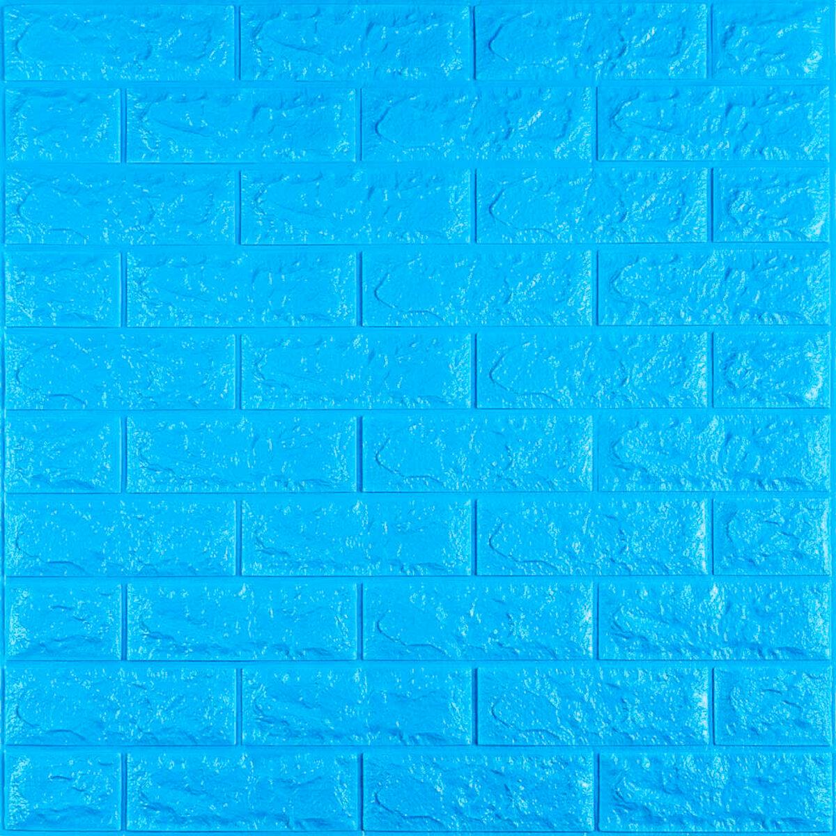 3D-панель самоклеящаяся Кирпич 003-7 700х770х7 мм Синий (SW-00000060)