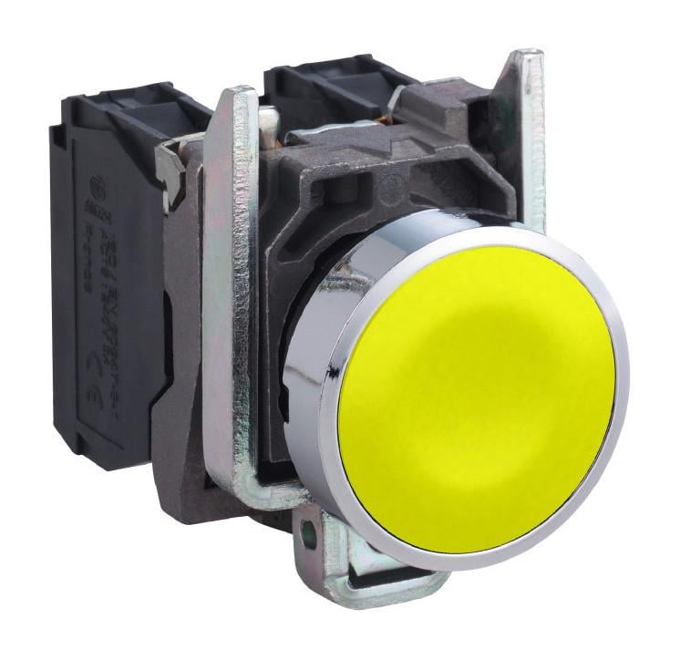 Кнопка управления Schneider Electric Harmony XB4 1NO 22 мм Желтый (XB4BA51)