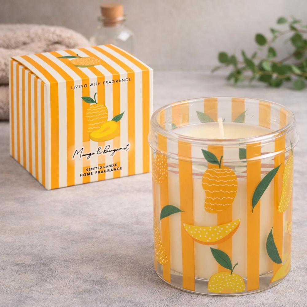 Аромасвеча в стеклянном стакане с крышечкой Манго 400 г 9x7,5 см (37-манг-124655) Аромасвеча в стеклянном стакане с крышечкой Манго 400 г 9x7,5 см (37-манг-124655)