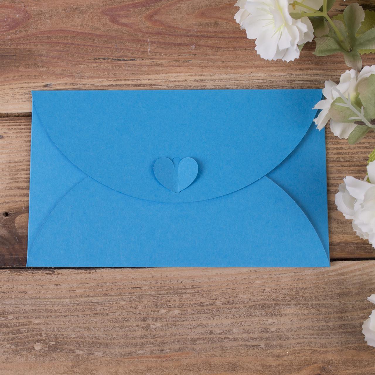 Конверт из картона Бабочка Голубой (4147-1)