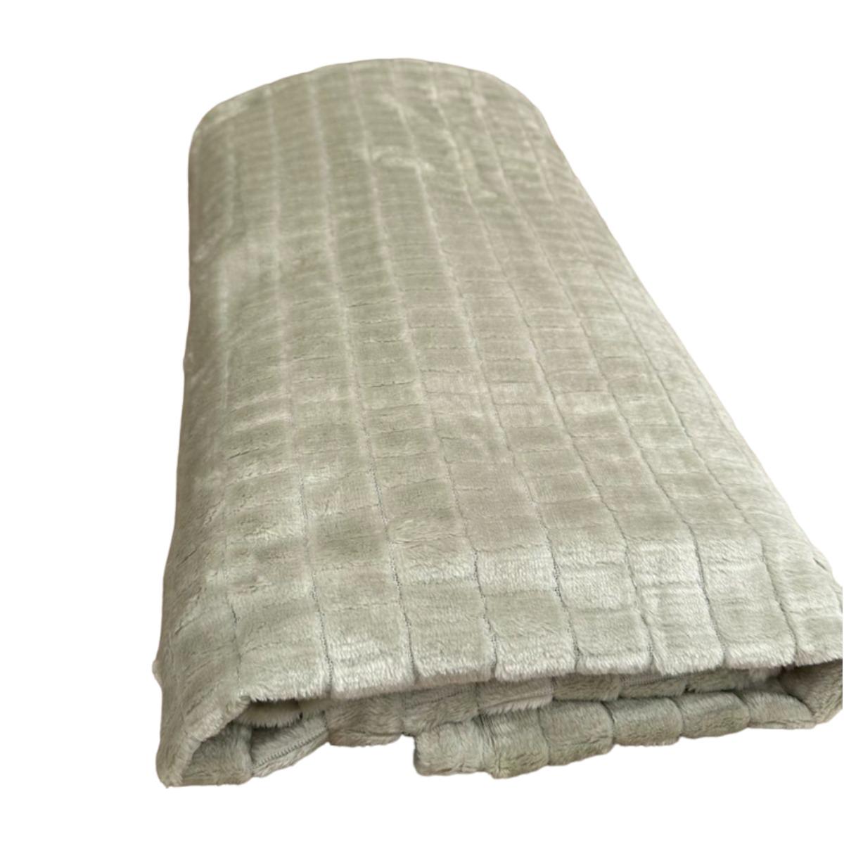 Плед Koloco мікрофібра полуторний 150х200 см Фісташковий (37402) - фото 2