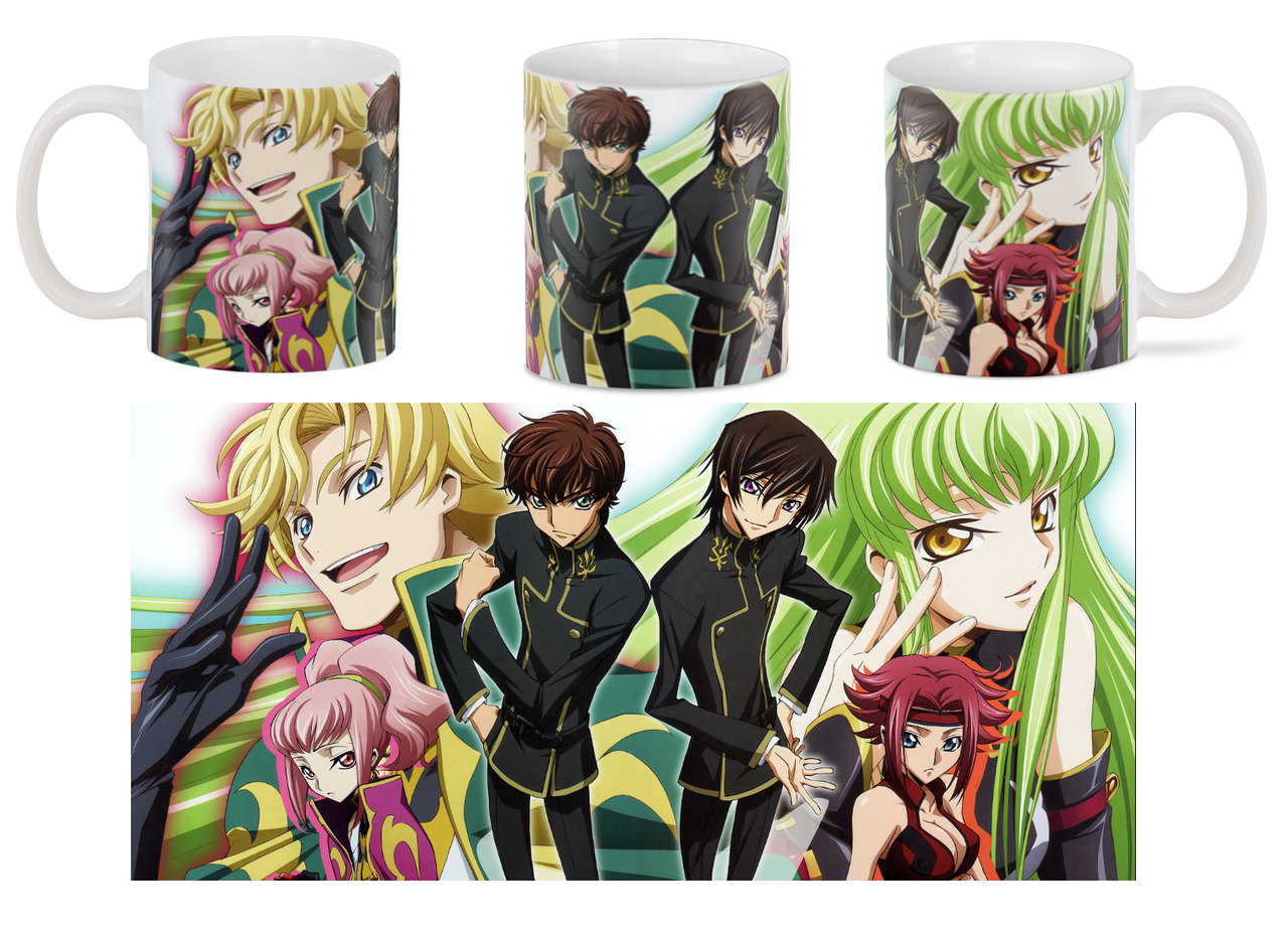 Чашка GeekLand Code Geass Лелуш Ламперуж с другими героями 330 мл (CG.02.10) - фото 2