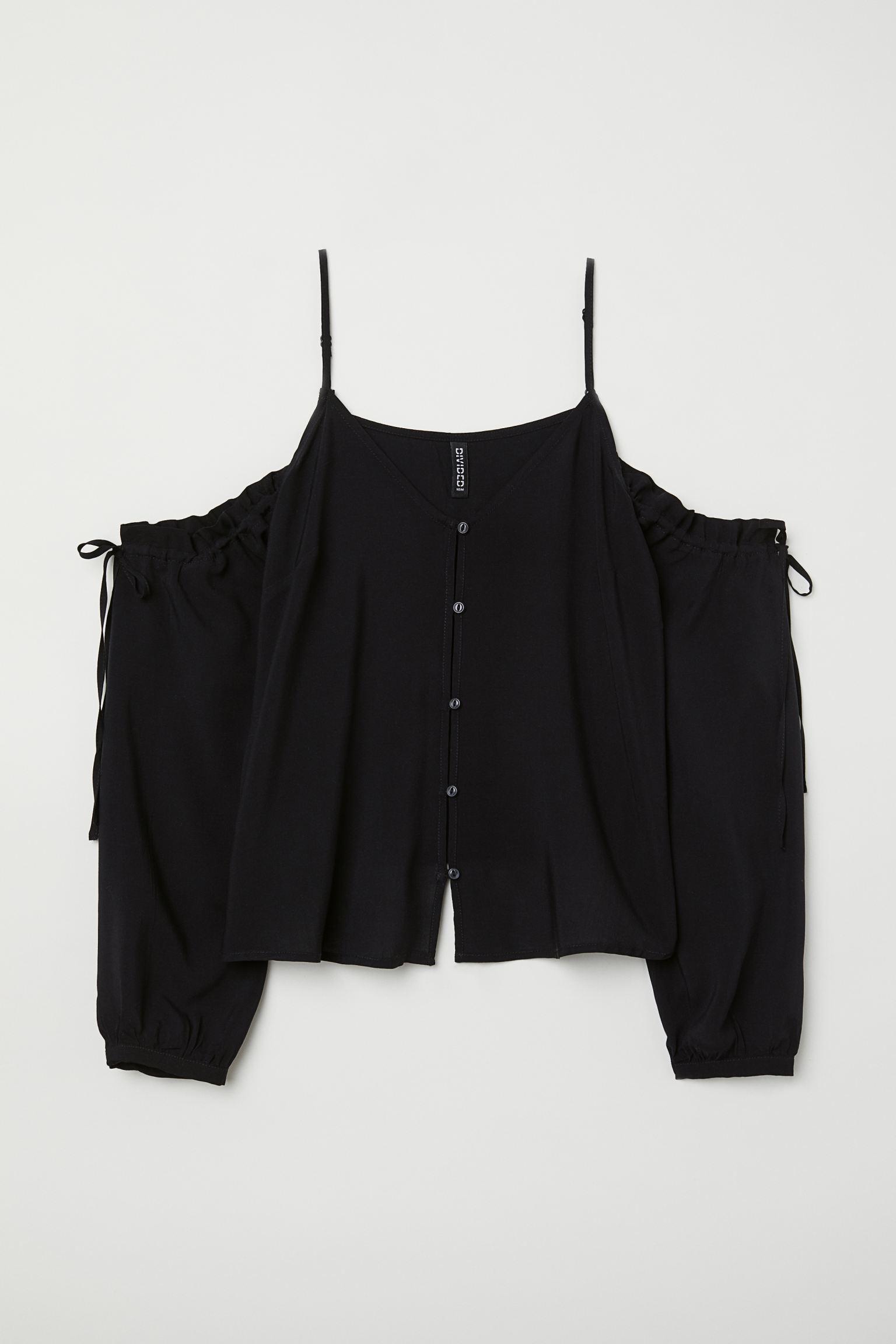 Блуза H&M р. 34 Черный (1611630391)