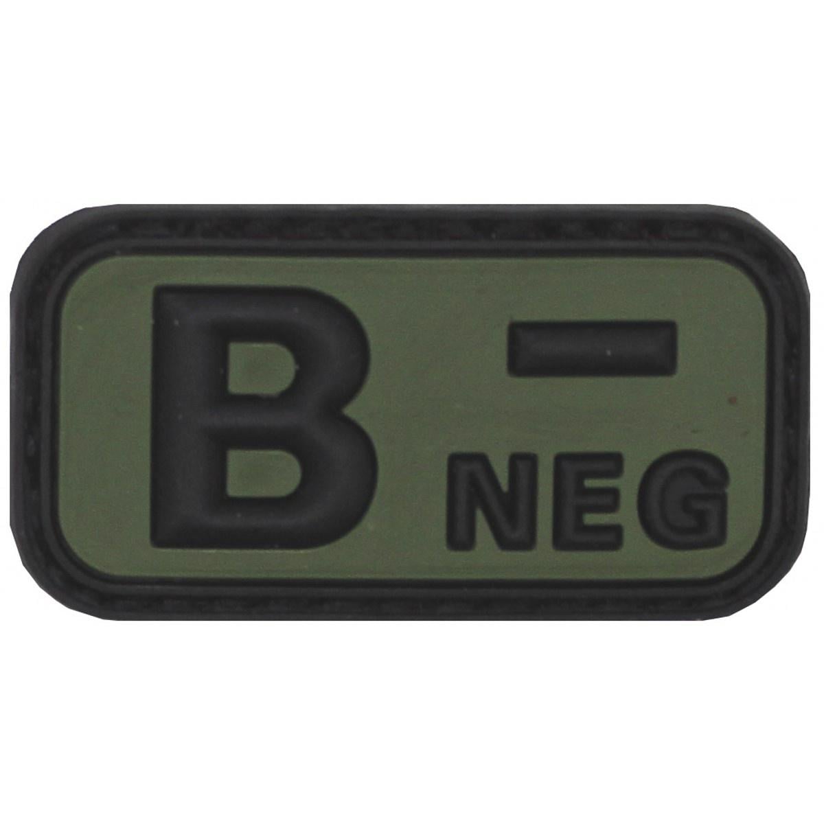 Нашивка група крові B(III) Rh-Olive Нашивка група крові B(III) Rh-Olive