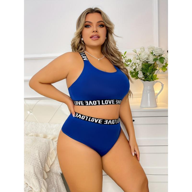 Комплект спідньоЇ білизни жіночий 4XL Синій (2462571406) - фото 3