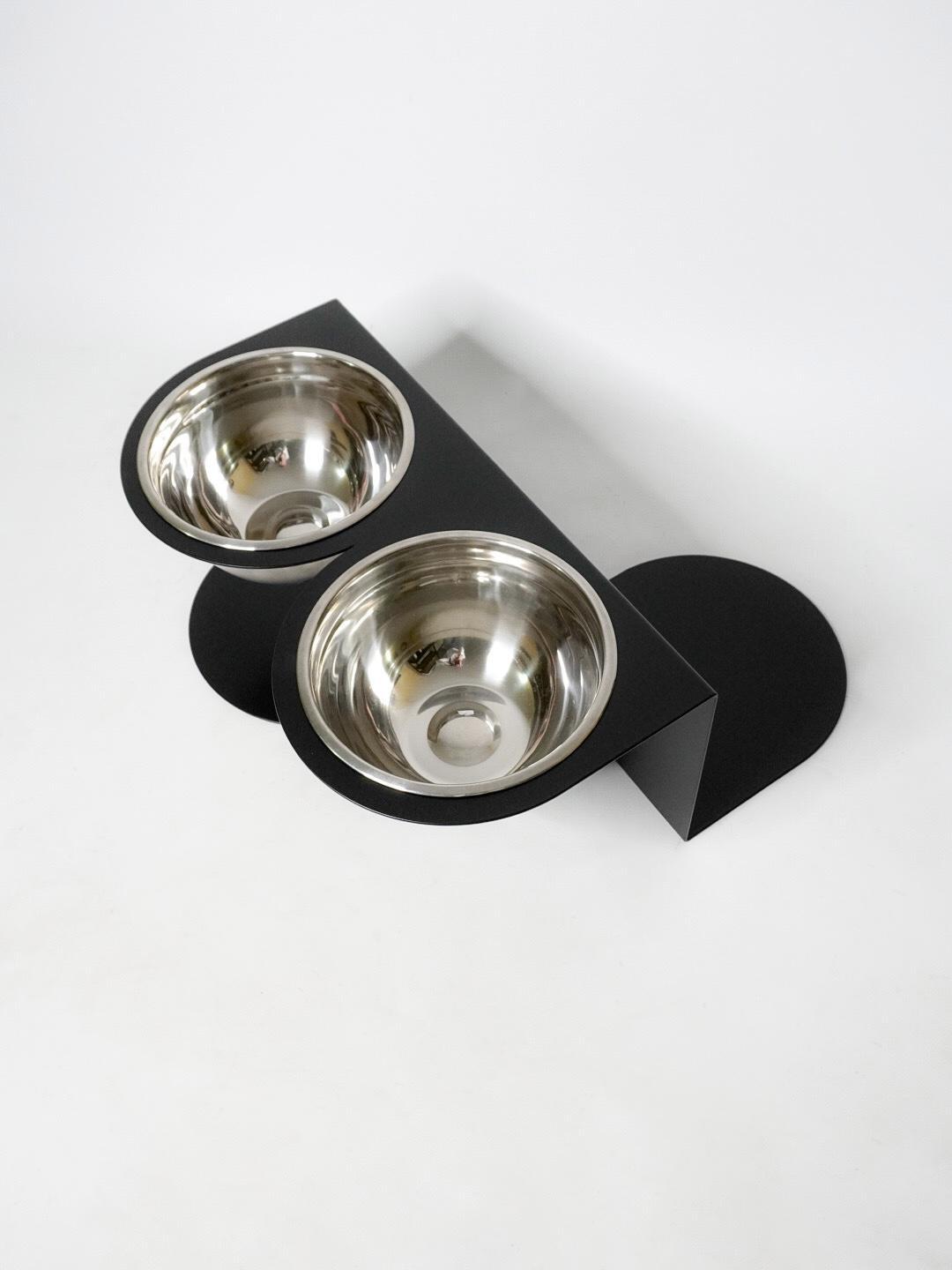 Годівниця For you підставка для собак великих порід на 2 миски метал 206 мм 2,0 л Чорний (1024033с) - фото 4 Годівниця For you підставка для собак великих порід на 2 миски метал 206 мм 2,0 л Чорний (1024033с) - фото 4