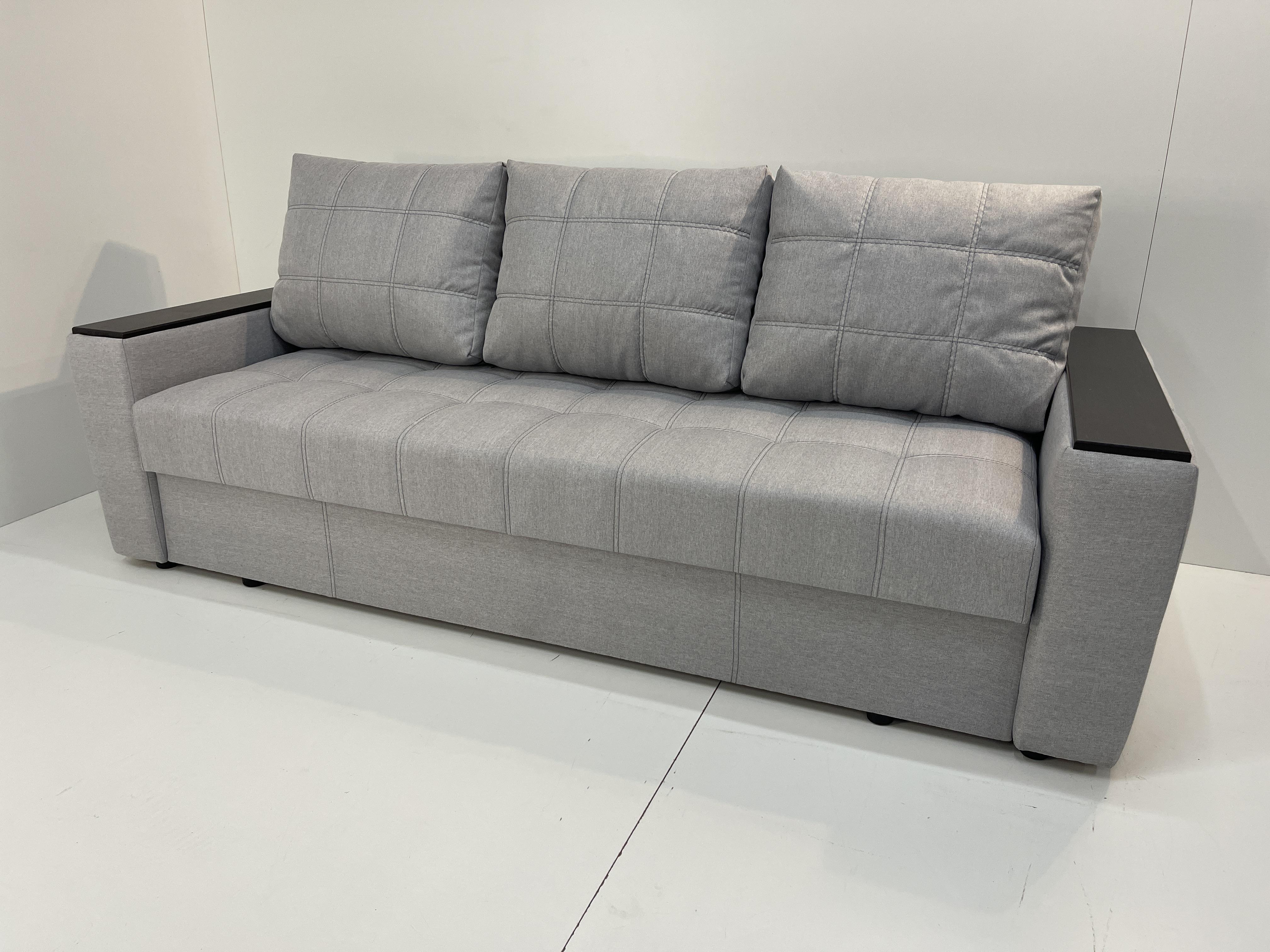 Диван еврокнижка Неаполь 235х100 см Серый