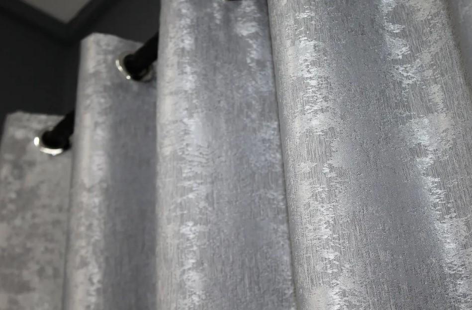 Штори на люверсах SULTAN XO жаккард 1,5х2,5 м 2 шт. Світло-сірий (1124ш) - фото 4 Штори на люверсах SULTAN XO жаккард 1,5х2,5 м 2 шт. Світло-сірий (1124ш) - фото 4