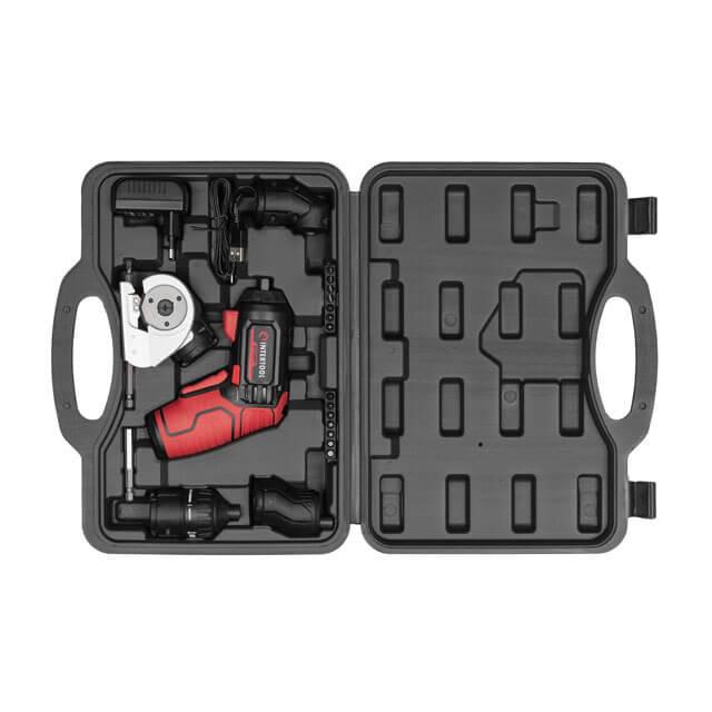 Отвертка Intertool WT-0300 аккумуляторная 4 В 5 Nm литий-ион 1,5 Ач 200 об/мин. 4 насадки + биты кейс (130047) - фото 14 Отвертка Intertool WT-0300 аккумуляторная 4 В 5 Nm литий-ион 1,5 Ач 200 об/мин. 4 насадки + биты кейс (130047) - фото 14