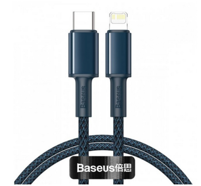 Кабель Baseus High Density Braided Fast Charging Type-C to iP PD 20W 1 м Blue