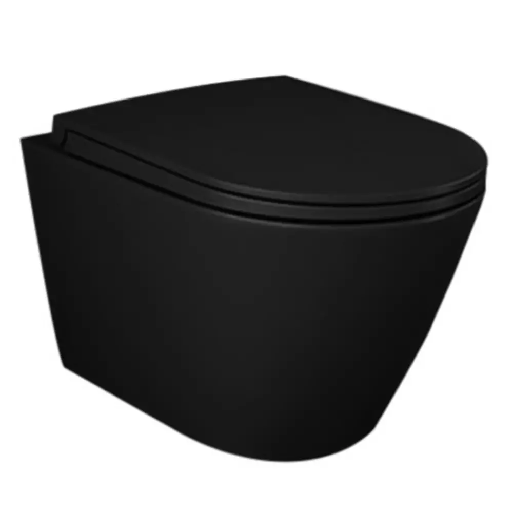 Унитаз подвесной RAK Ceramics FEELING RSTSC3901504/RST23504A безобедочный с сиденьем Soft Close (35476172)