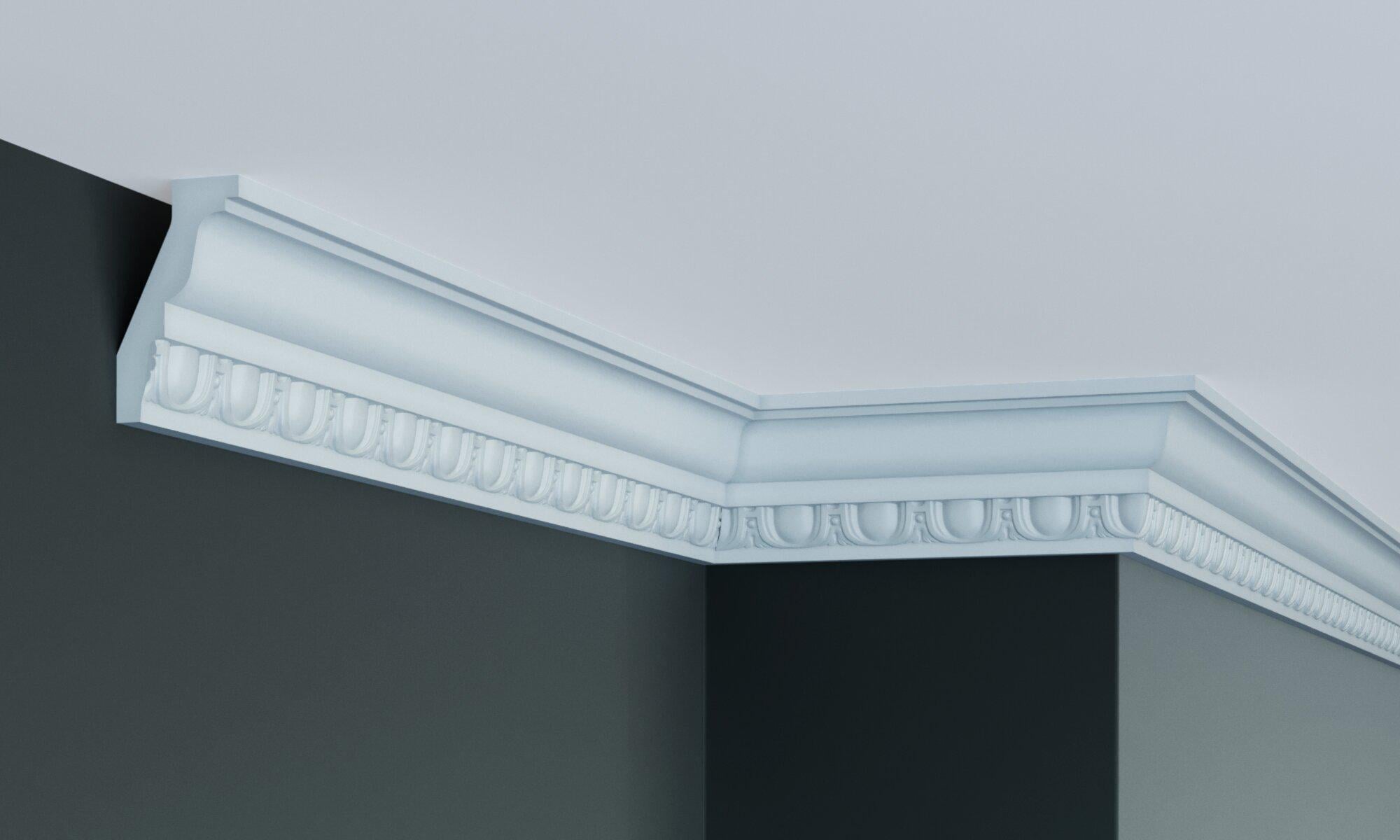 Карниз с орнаментом Gaudi Decor C128 77x43 мм 2000 мм (12368459)