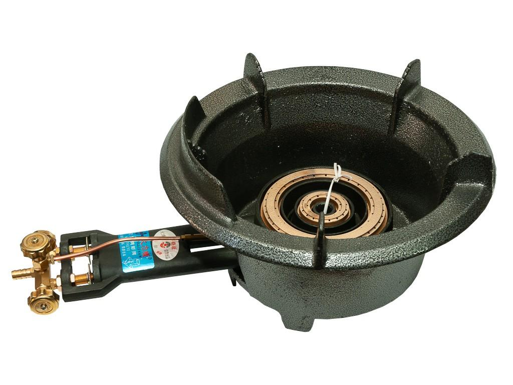 Плита газовая ATLAS LPGBurn ZY10L-04 чугунная 2-контурная с регулировкой пламени 30 кВт Черный (11378ATL)