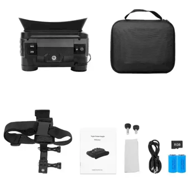 Прилад нічного бачення G1 універсальний 4,5х 1920x1080P 940 nm з кріпленням на голову - фото 10 Прилад нічного бачення G1 універсальний 4,5х 1920x1080P 940 nm з кріпленням на голову - фото 10