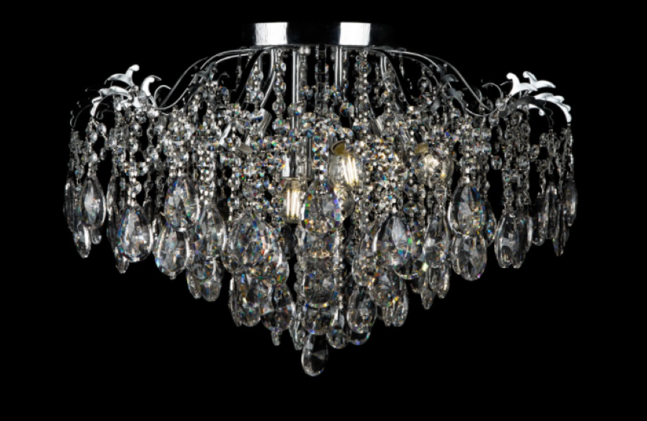 Кришталева люстра L7539/8 CR Білий/Хром (AN000226)