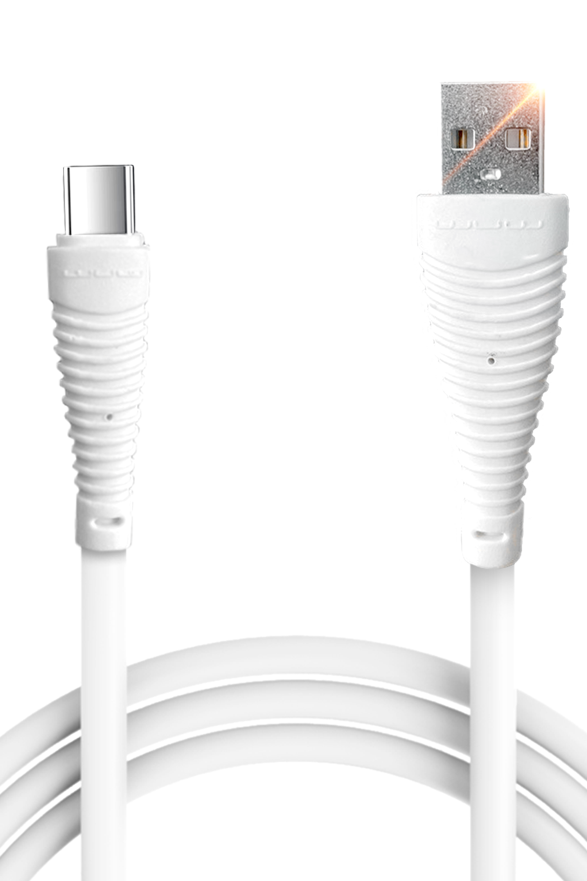 Кабель для зарядки BRS USB Type-C устройств 2 шт. White (425841771) - фото 1