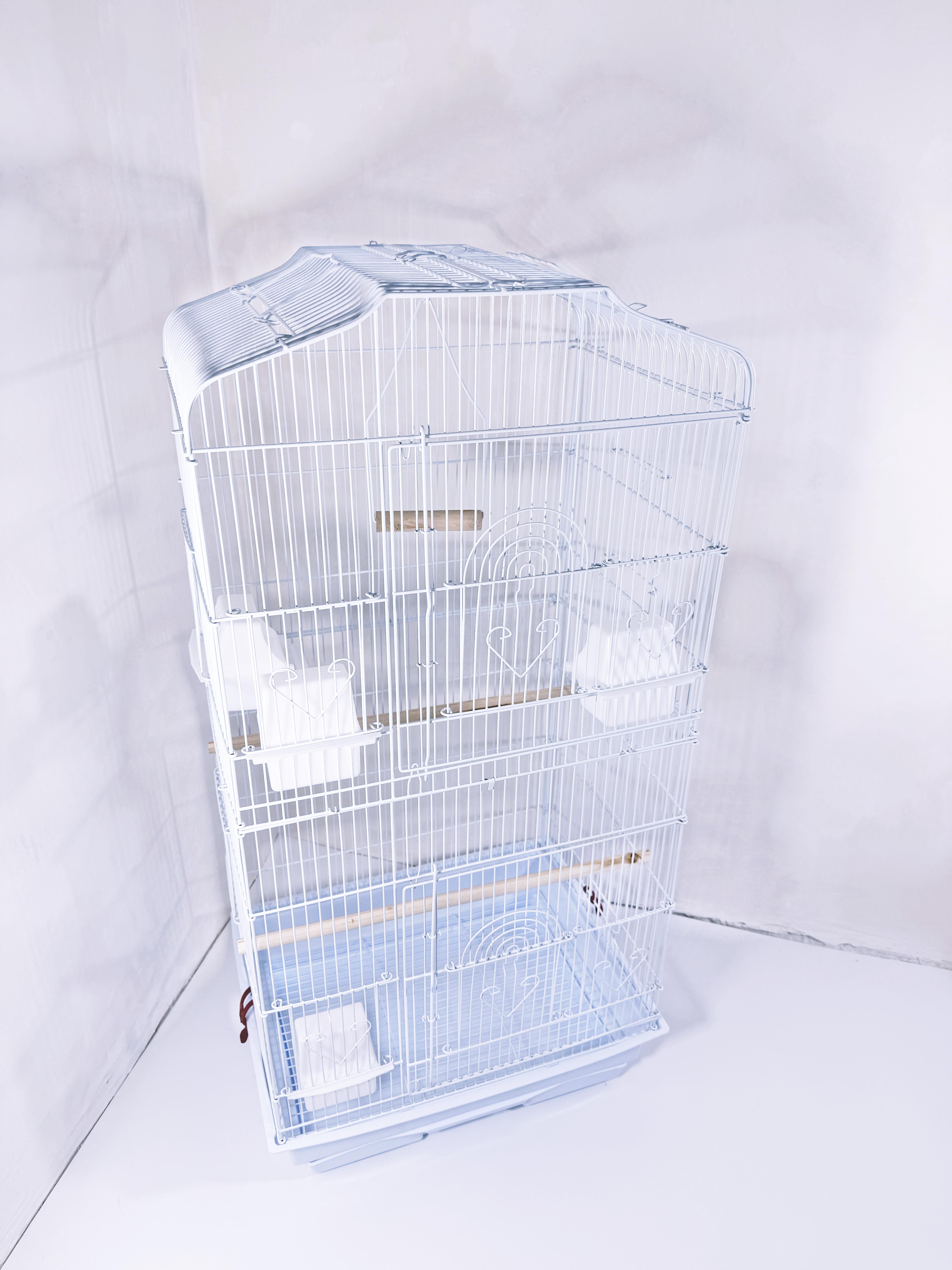 Клетка-вольер для птиц B01 44x33x105 см Белый (28132234) - фото 1