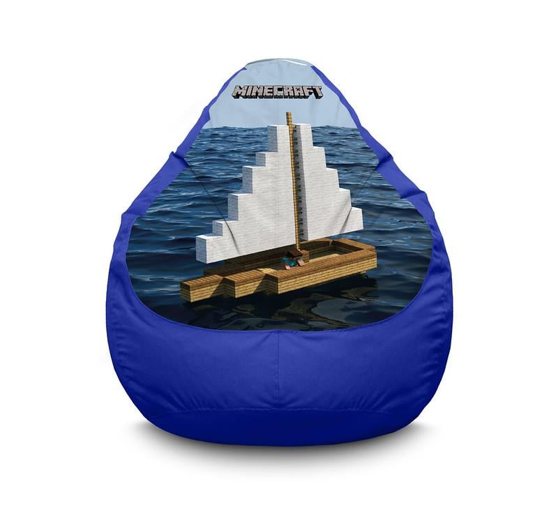 Кресло мешок iPuff Minecraft Boat Оксфорд XXL 90х125 см Синий Кресло мешок iPuff Minecraft Boat Оксфорд XXL 90х125 см Синий